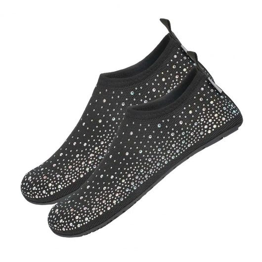 Rhinestone-Embellished Barefoot Water Shoes