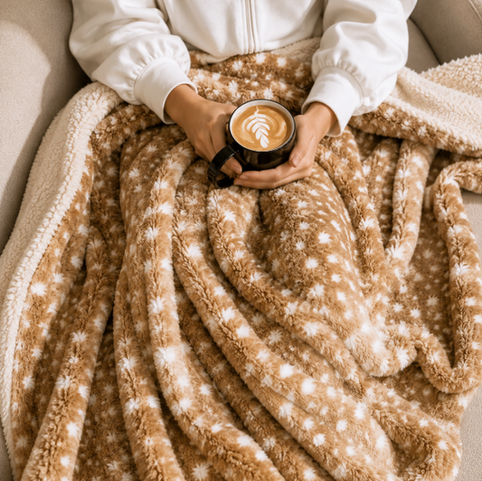 Viral Deer Print Fawn Plush Blanket