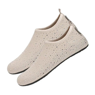 Rhinestone-Embellished Barefoot Water Shoes