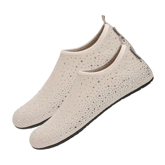 Rhinestone-Embellished Barefoot Water Shoes